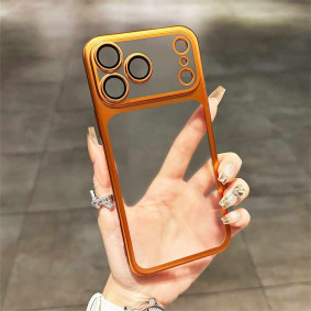 Futrola Hard Case Yovoe with camera protect za Iphone 17 pro max narandzasta