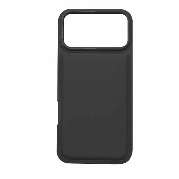 Futrola silikonska Yovoe Leather za Iphone 17 Pro Max crna Futrola silikonska Yovoe Leather za Iphone 17 Pro Max crna