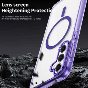 Futrola Hard Case Yovoe Magsafe za Samsung S25 siva