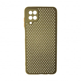 Futrola silikonska Freckles za Samsung A12 maslinasto zelena