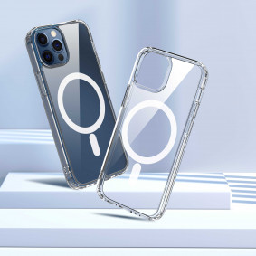 Futrola silikonska Devia Pure Magnetic za Iphone 14 Max transparent