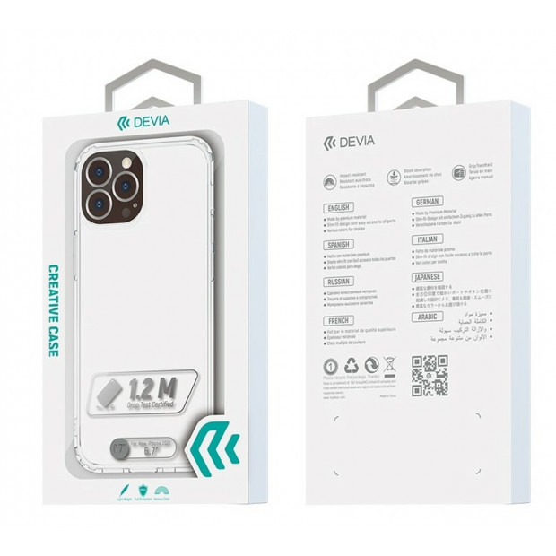 Futrola silikonska Devia Shark Series za Iphone 14 Pro Max transparent