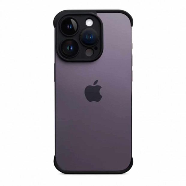 Futrola Silikonska Invisible Case Za Iphone 15 Plus Crna