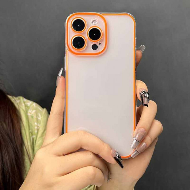 Futrola Silikonska Shine Za Iphone 15 Pro narandzasta
