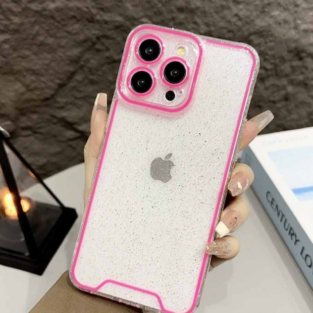 Futrola Silikonska Shine Za Iphone 15 Roze