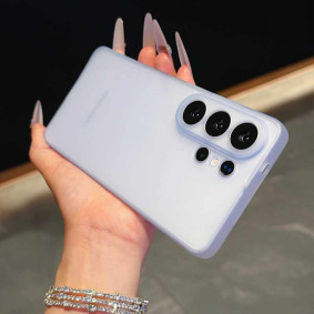Futrola silikonska Yovoe Semi-Transparent za Samsung A07 svetlo plava