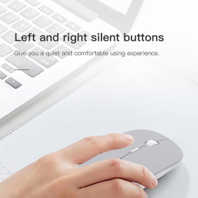 Miš za računar Devia Lingo Series Wireless 2.4G Duaal Mode Beli