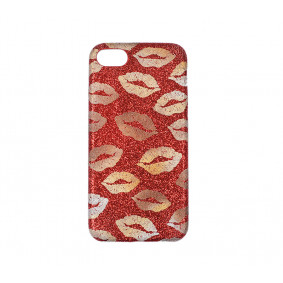 Futrola silikonska Glitter Kiss za Iphone 6/6S 4.7 crvena