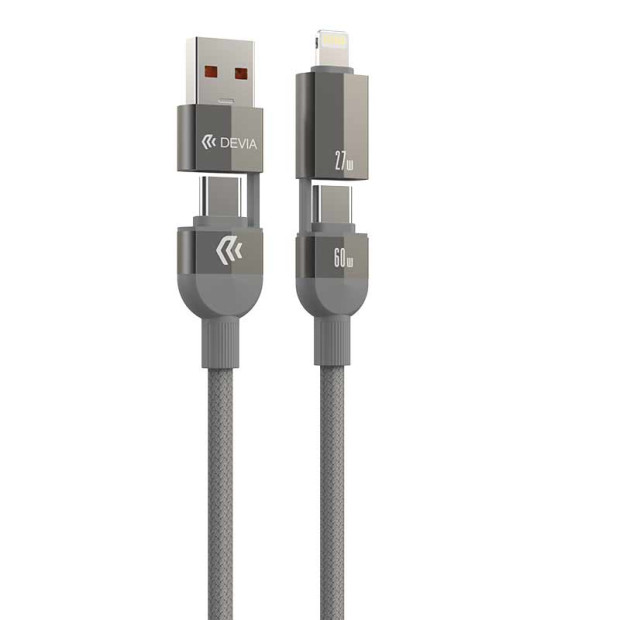 Devia Ultra 2 Multi Funkcionalni 4u1 Magnetni kabl 1.2m