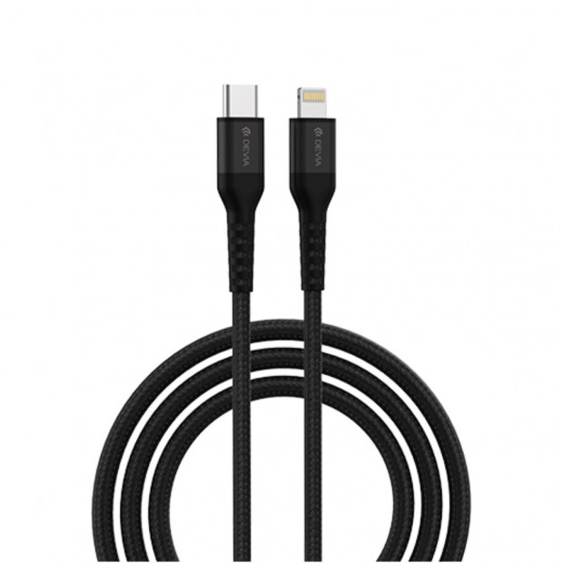 Devia kabl Gracious Series PD Lightning 1,5m 3A Crna Devia kabl Gracious Series PD Lightning 1,5m 3A Crna