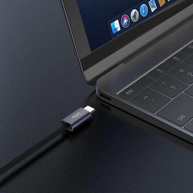 Kabl Devia Extreme Speed Series Type-c na Type-c 240w 2m Crni