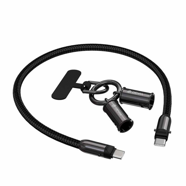 Kabl Devia Type-C to Type-C Keychain Lanyard 0.3M 60W