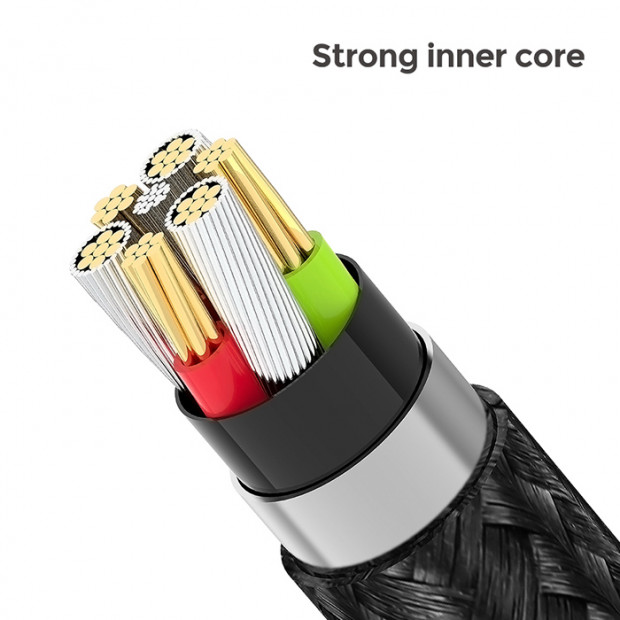 USB kabl Gracious Series Cable For Lightning (5V,2.1A 2M) Crna