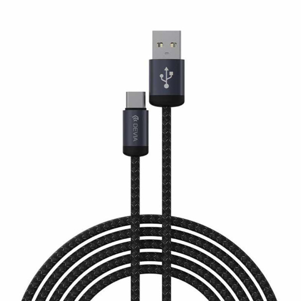 Kabl Devia Gracious Series Usb Type-c 2A 2m Crni Kabl Devia Gracious Series Usb Type-c 2A 2m Crni