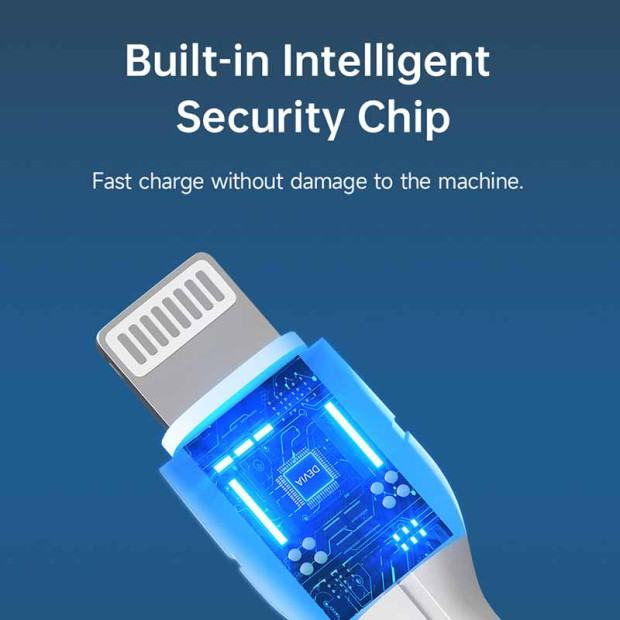 Kabl Devia Kintone Series Type-C na Iphone 27W 3A 1m beli