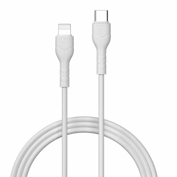 Kabl Devia Kintone Series Type-C na Iphone 27W 3A 1m beli