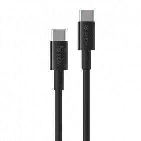 Kabl Devia Smart Series Type-c na Type-c PD 1.5M 100w Crni