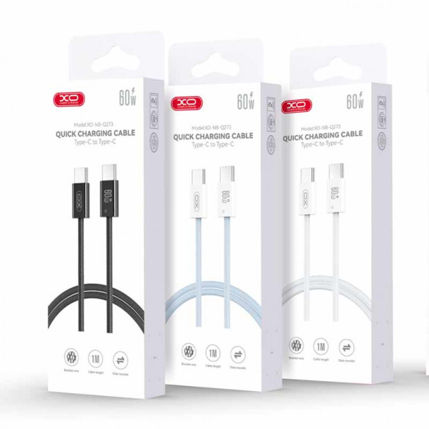 XO-NB-Q273 Charging cable Type-c to Type-c 60W beli