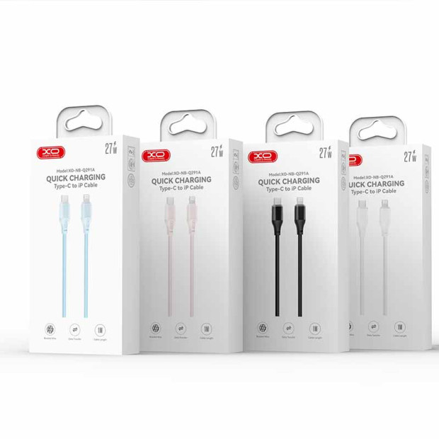 XO-NB-Q291A Kabl Type-C na Iphone 27W Beli