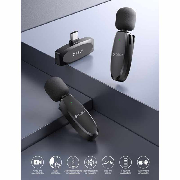 Devia Lite 2in1 Wireless Microphone Devia Lite 2in1 Wireless Microphone