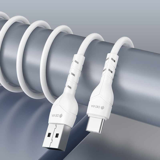 Kucni Punjac Devia Lite2 2.4A 2USB Set With Type-C Cable 5V