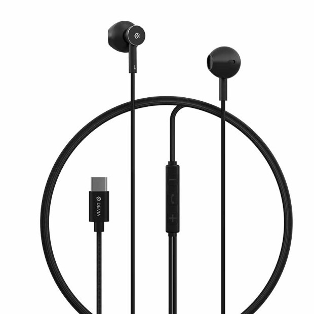 Slusalice Devia Smart Series M2 Metal Type-c Crna Slusalice Devia Smart Series M2 Metal Type-c Crna
