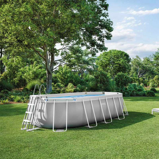 INTEX Veliki porodični bazen sa pumpom, merdevine, pvc 6.1m x 3.05m x 1.22m