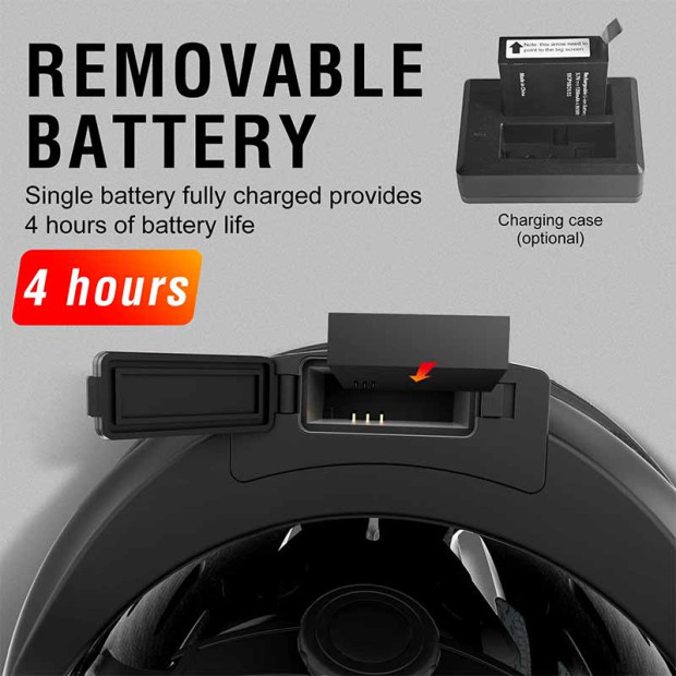 Kaciga za Bicikl sa kamerom crna