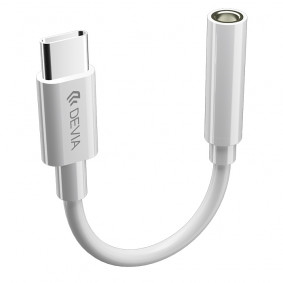 Adapter Devia Type-C To 3.5mm  With Charging bela
