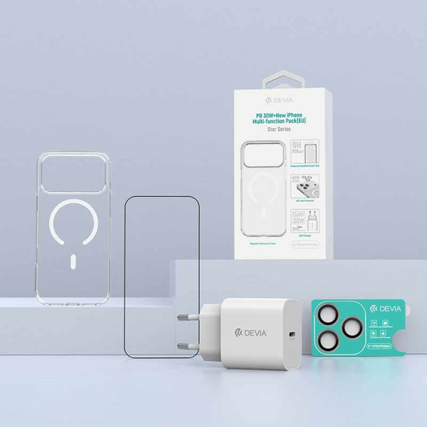 Devia 4in1 Iphone Protector pack za Iphone 17 pro