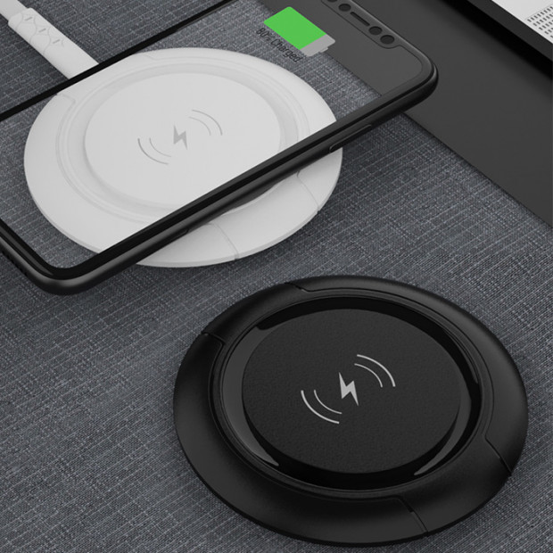 Bezicni punjac Devia Wireless Devia Allen Series Ultra Thin Charger 15W crna