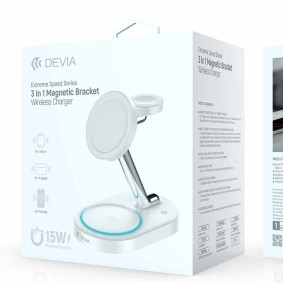 Extreme Speed Devia 3in1 Magnetic Bracket Wireless charger 15w