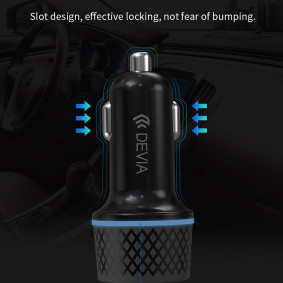 Auto punjac Devia Extreme speed series PD30W+QC full compatible PD car charger suit Crna
