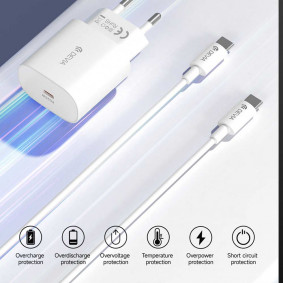 Kucni Pucnjac Devia PD Set With Type-c Cable 25w Bela