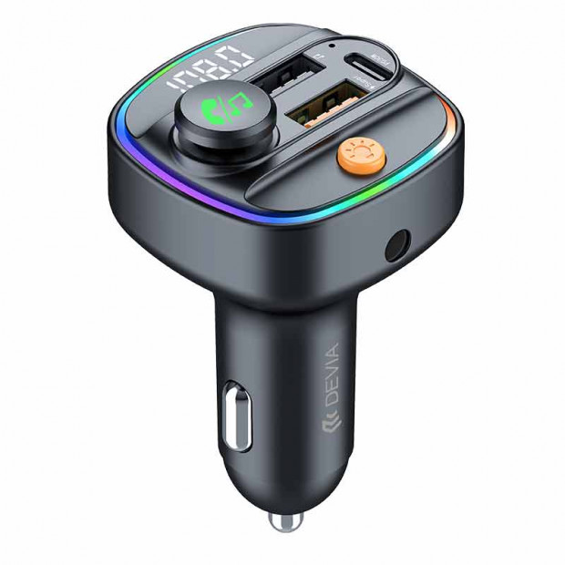 FM transmiter auto punjač Devia Smart PD30W+Dual USB Wireless MP3