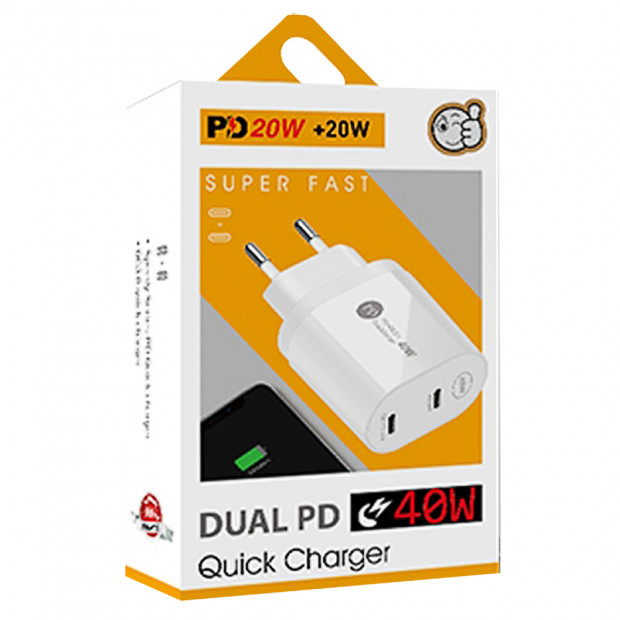Dual PD Quick Charger40W KeKe-PD001 beli