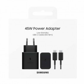 Samsung adapter Tip-C PD 45w crni
