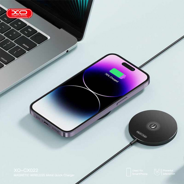 XO-CX022 Iphone wireless punjac 15W 1.2M crni