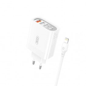XO-L100 4USB Fast charging 1 USB with Iphone cable