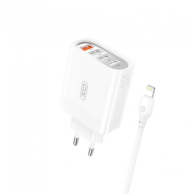 XO-L100 4USB Fast charging 1 USB with Iphone cable