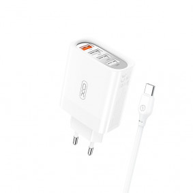 XO-L100 4USB Fast charging 1 USB with Type-C cable