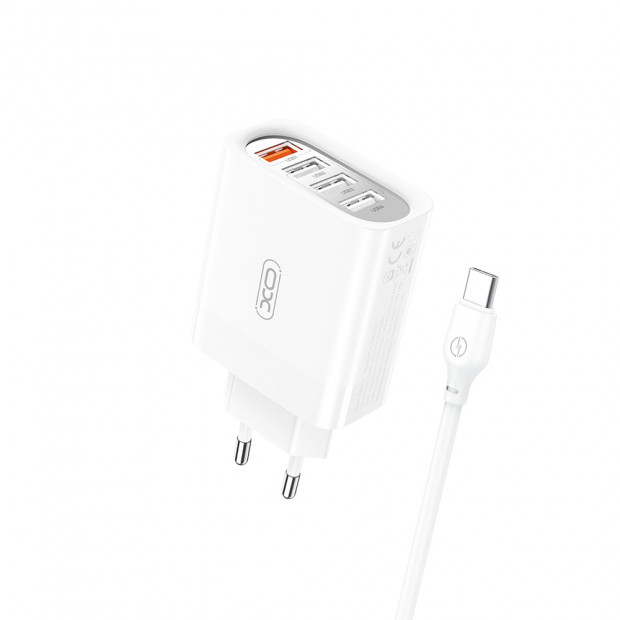 XO-L100 4USB Fast charging 1 USB with Type-C cable