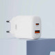 XO-L158 Adapter USB+Type-C 20W Beli