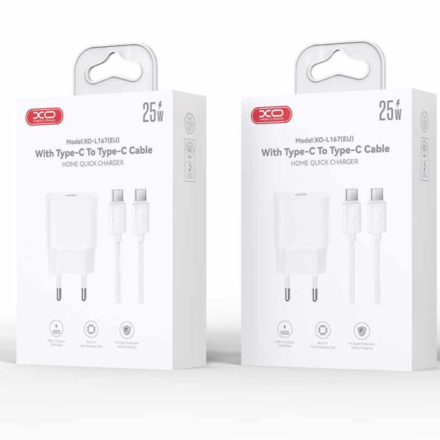 XO-L167(EU) Punjac Type-c na Iphone 25w Beli