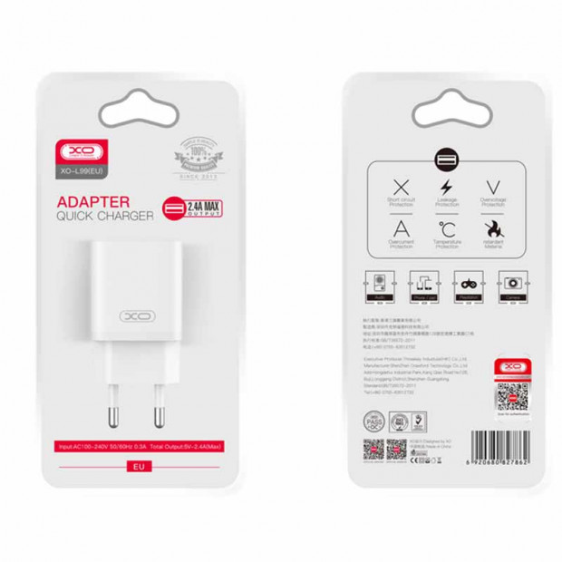 XO-L99 Adapter Quick Charger 2.4A Max Beli