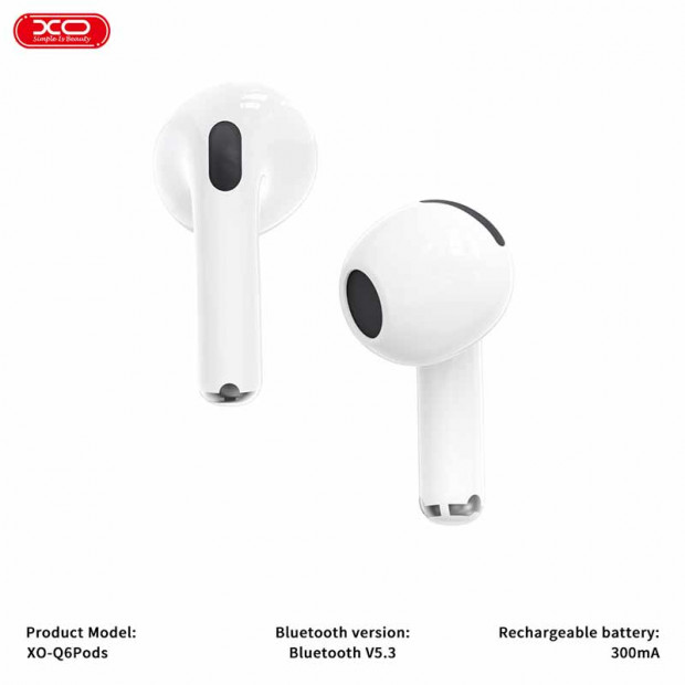 Bežične slušalice XO Q6 Pods Bela