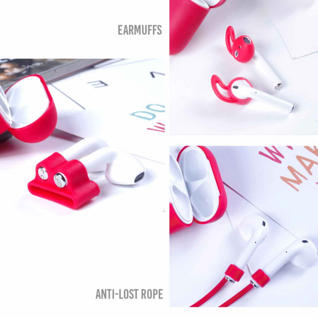 Futrola za slusalice XO lighting AirPods Silicone earphone cover Bela