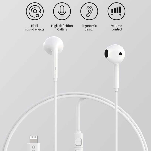 Slušalice Devia Kinton Series A3 za iPhone Bele