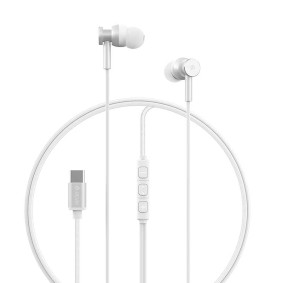 Slusalice Devia Smart Series M1 Metal Type-c Bela