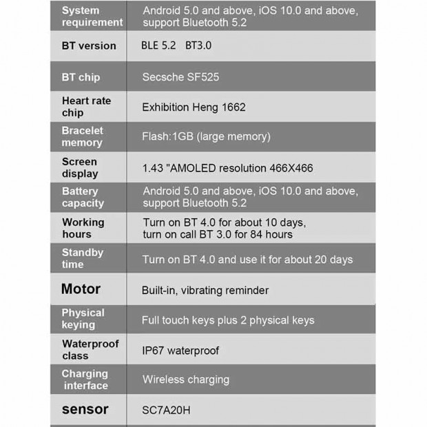 Smart Watch VS47 Crna